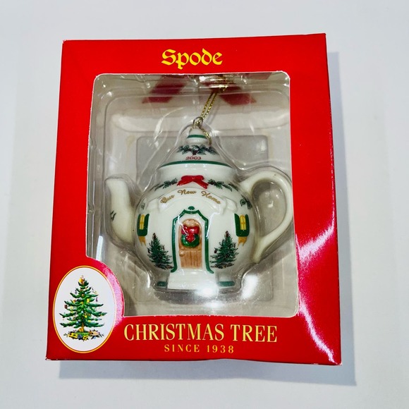 Spode Christmas Tree Signature Ornament 2003 Our Home Teapot House - Picture 6 of 8